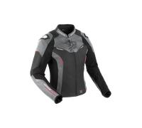 Blouson Moto Femme Bering Snap Noir/GrisXS Noir,Gris