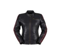 Furygan L‘Intrepide, veste en cuir pour femmes XL Noir/Rouge Foncé Noir/Rouge Foncé