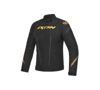 Ixon Striker Veste textile imperméable à l’eau pour dames de moto, noir-or, taille XL pour femmes