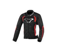 Blouson Moto Femme Macna Grisca Noir/RougeXL Noir,Rouge