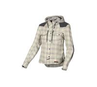 Macna Inland Plaid Veste textile de moto pour femmes, vert-brun, taille L