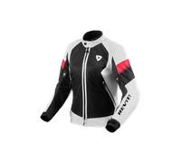 Revit Control Air H2O imperméable à l’eau dames moto textile veste, Blanc/Noir, Taille 36