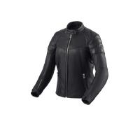 Revit London Blouson en cuir de moto pour femmes, noir, taille 42