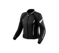 Revit Xena 4 Ladies Blouson en cuir de moto pour femmes, noir-blanc, taille 42