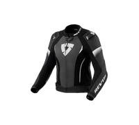Revit Xena 4 Pro Veste en cuir de moto pour dames, noir-blanc, taille 40 pour femmes