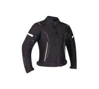 Richa Airstream 3 imperméable à l’eau dames moto textile veste, noir-blanc, taille M pour femmes