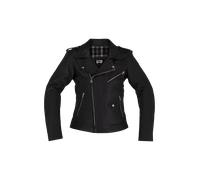 Richa Brighton Veste en cuir de moto pour dames, noir, taille 40 pour femmes