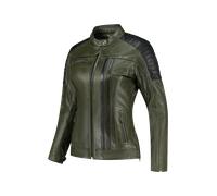 Blouson Moto Femme Rusty Stitches Alice Vert/Noir44 Vert,Noir