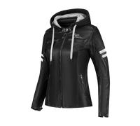 Veste en cuir de moto pour femmes Rusty Stitches Joyce Hooded V2