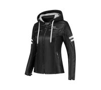Blouson Moto Femme Rusty Stitches Joyce Hooded V2 Noir52 Noir
