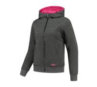 Rusty Stitches Wendy Sweat à capuche zippé de moto pour femmes, gris-rose, taille 42