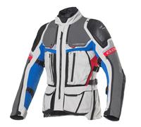 Blouson Moto Homme 4 Saisons CLOVER Crossover-4 Airbag Wp Bleu/Gris