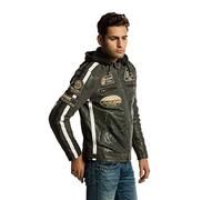 Blouson moto homme cuir Urban Leather ’58 HOMMES’ | Veste moto homologuée en cuir d’agneau | Protections homologuées CE amovibles pour le dos, les épaules et les coudes | Breaker | XL UR-428