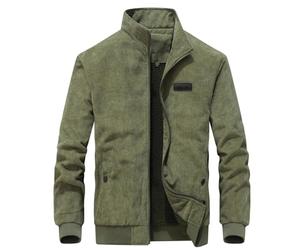 Blouson Moto Homme - Veste Légère Et Décontractée Coupe-Vent D'Extérieur Doublure Polaire Softshell Coupe Confortable Capuche Poches Zippées Idéale Au Et en Voyage Pièce Polyvalente À (Army Green XL)