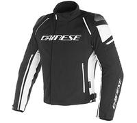 Blouson moto imperméable Dainese Racing 3 noir blanc