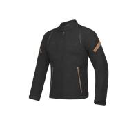 Ixon Striker Retro Veste textile imperméable à l’eau pour moto, noir-brun, taille S pour homme