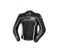 IXS Sport RS-600 1.0 Veste en cuir de moto, noir-gris-blanc, taille XL