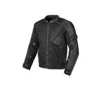 Macna Olsan Solid Veste en cuir / textile de moto perforée, noir, taille M pour homme