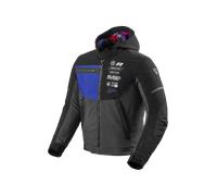 Blouson Moto REV'IT! Haste H2O Noir/BleuXL Noir,Bleu