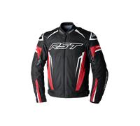 RST Tractech EVO 5 veste textile de moto imperméable, noir-rouge, taille S pour homme