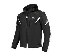 Rusty Stitches Dylan Veste textile imperméable à l’eau pour moto, noir-blanc, taille 2XL pour homme