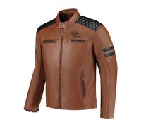 Blouson Moto Rusty Stitches Jari V2 Cognac/NoirS Cognac,Noir