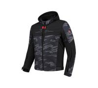 Blouson Moto Rusty Stitches Liam Noir/Gris/Rouge4XL Noir,Gris,Rouge