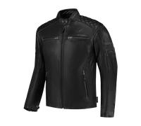 Rusty Stitches Super Jari V2 Blouson en cuir de moto, noir, taille 8XL