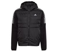 adidas Essentials Insulated Hooded Mens Hybrid Jacket Black Outdoor Walking Coat