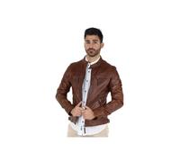 Blouson Oakwood Casey en cuir ref 34483 Tabac XL