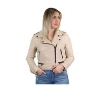 Blouson Oakwood Yoko en cuir ref 40521 Ivoire XL
