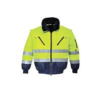 Blouson pilote 3 en 1 HV-Jaune Fluo-XL PJ50