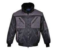 Blouson pilote bicolore Portwest Noir / Gris 5XL