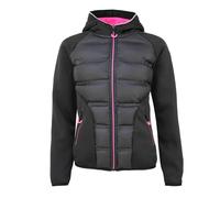 Blouson polaire bimatière à capuche femme Degré Celsius Alley Noir L