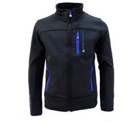 Blouson Polarshell Garçon Ecanton Noir/bleu 5A