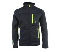 Blouson Polarshell Garçon Ecanton Noir/jaune 16A