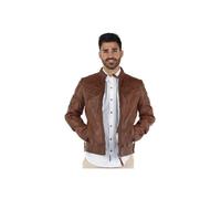 Blouson Redskins Lynch Casting en cuir ref trk37824 Cognac XXXL
