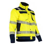 LMA Workwear FBA90001 Réflexion Blouson Haute visibilité LMA XL Jaune Fluo/Marine-2219 T5
