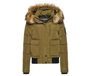 Blouson rembourrÃ© Ã capuche femme Superdry Everest Vert M