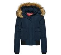 Blouson rembourré à capuche femme Superdry Everest Bleu L