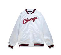 Blouson satin Chicago Bulls Blanc M