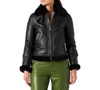 Schott Nyc LCW1257 Blouson, Noir (Black Black), Large (Taille Fabricant:L) Femme