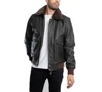 Blouson Schott en Cuir Ref 37772 Marron Vieilli - - XL