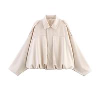 Blouson Simili Cuir Femme Manteau Perfecto Chic Veste Noir Aviateur Legere Bomber Jacket Femme Cuir Court Grande Blouson S