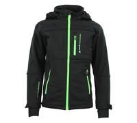 Blouson Softshell Garçon Ecanne Noir/vert 6A