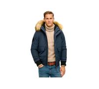 Blouson SUPERDRY Everest Hooded L6T Nordic Chrome Navy - Homme - Bleu XXL