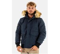 Blouson SUPERDRY Everest Hooded L6T Nordic Chrome Navy - Homme - Bleu XXL