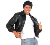 Blouson T-Bird - WIDMANN - Simili cuir noir - Homme - Taille adulte