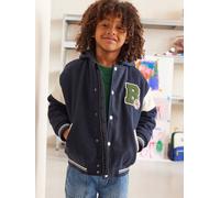 VERTBAUDET Blouson teddy à capuche amovible garçon marine 4A