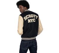 Blouson Teddy Homme Schott Ref 58527 Marine Beige - M